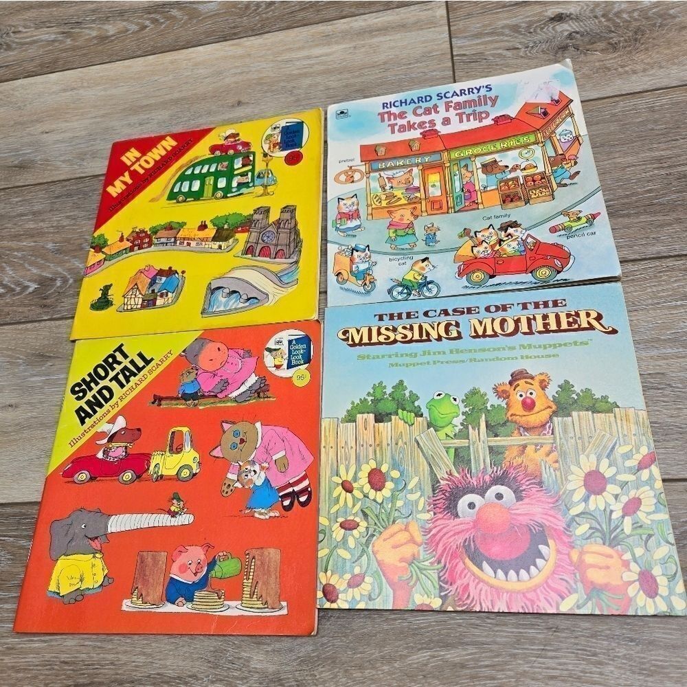 Richard Scarry's books and Jim Hensons the Muppets book